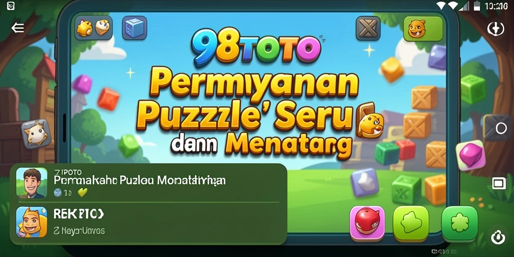 Tampilan gameplay Puzzle yang penuh warna dan menantang.