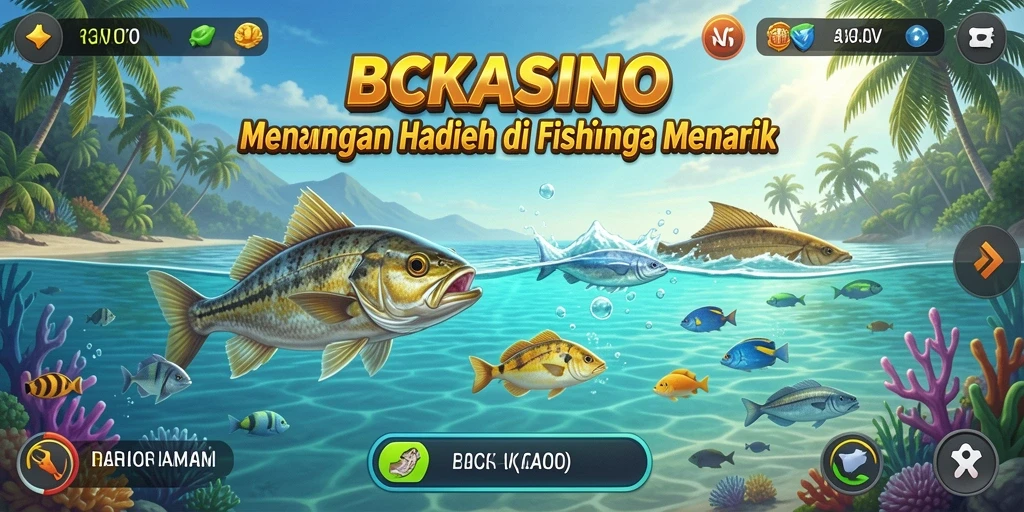 Tangkapan ikan besar di lautan yang indah dalam BCKASINO.