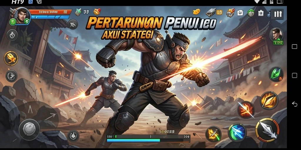 Tampilan seru pertarungan di HIT9 dengan karakter yang beragam.