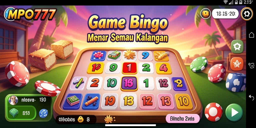 Screenshot MPO777 menampilkan gameplay Bingo yang seru dan interaktif.